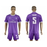 Real Madrid #5 Zidane Away Soccer Club Jersey6