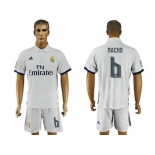 Real Madrid #6 Nacho White Home Soccer Club Jersey4