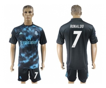 Real Madrid #7 Ronaldo Away Soccer Club Jersey 4