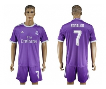 Real Madrid #7 Ronaldo Away Soccer Club Jersey6