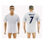 Real Madrid #7 Ronaldo Marine Environmental Protection Home Soccer Club Jersey 1