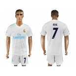 Real Madrid #7 Rual White Home Soccer Club Jersey