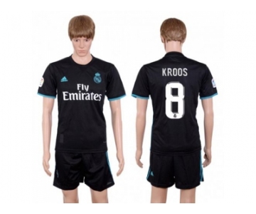 Real Madrid #8 Kroos Away Soccer Club Jersey