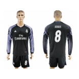 Real Madrid #8 Kroos Sec Away Long Sleeves Soccer Club Jersey 1