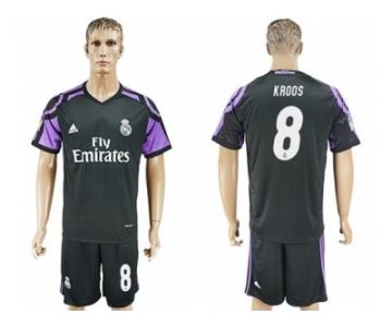 Real Madrid #8 Kroos Sec Away Soccer Club Jersey