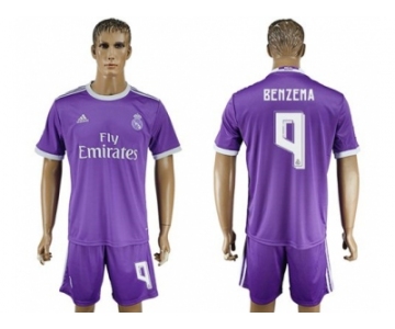 Real Madrid #9 Benzema Away Soccer Club Jersey6