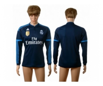 Real Madrid Blank Away Long Sleeves Soccer Club Jersey3