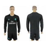 Real Madrid Blank Away Long Sleeves Soccer Club Jersey