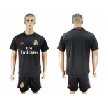 Real Madrid Blank Black Goalkeeper Soccer Club Jersey