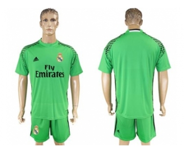 Real Madrid Blank Green Goalkeeper Soccer Club Jersey 1