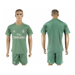 Real Madrid Blank Green Goalkeeper Soccer Club Jersey