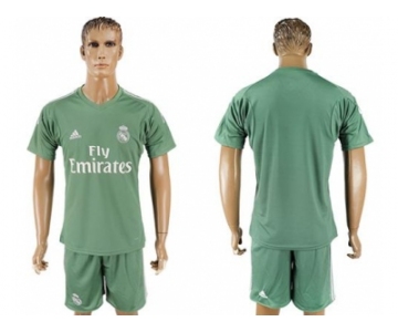 Real Madrid Blank Green Goalkeeper Soccer Club Jersey