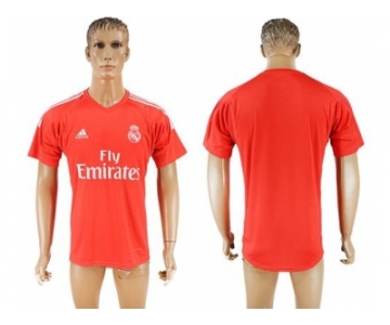 Real Madrid Blank Red Goalkeeper Soccer Club Jersey