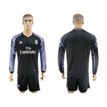 Real Madrid Blank Sec Away Long Sleeves Soccer Club Jersey 1