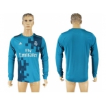 Real Madrid Blank Sec Away Long Sleeves Soccer Club Jersey