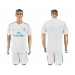 Real Madrid Blank White Home Soccer Club Jersey 1