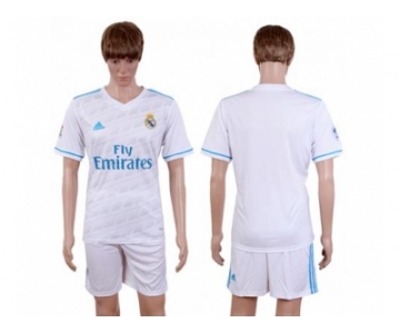 Real Madrid Blank White Home Soccer Club Jersey 2