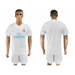 Real Madrid Blank White Home Soccer Club Jersey 3