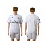 Real Madrid Blank White Home Soccer Club Jersey6