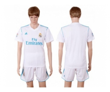 Real Madrid Blank White Home Soccer Club Jersey