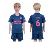 Atletico Madrid #6 Koke Sec Away Kid Soccer Club Jersey