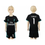 Real Madrid #1 I Casillas Away Kid Soccer Club Jersey