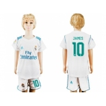 Real Madrid #10 James White Home Kid Soccer Club Jersey