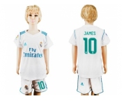 Real Madrid #10 James White Home Kid Soccer Club Jersey