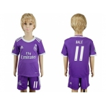 Real Madrid #11 Bale Away Kid Soccer Club Jersey2