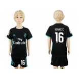 Real Madrid #16 Kovacic Away Kid Soccer Club Jersey