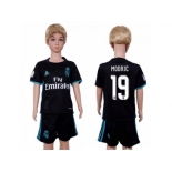 Real Madrid #19 Modric Away Kid Soccer Club Jersey