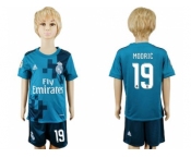 Real Madrid #19 Modric Sec Away Kid Soccer Club Jersey