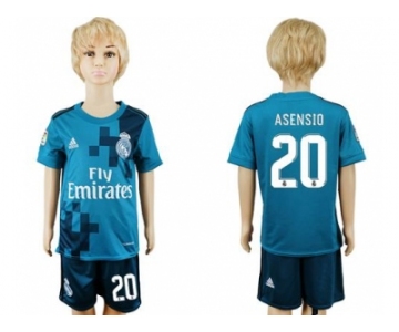 Real Madrid #20 Asensio Sec Away Kid Soccer Club Jersey