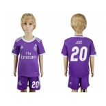 Real Madrid #20 Jese Away Kid Soccer Club Jersey