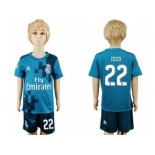 Real Madrid #22 Isco Sec Away Kid Soccer Club Jerse