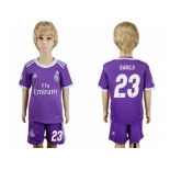 Real Madrid #23 Danilo Away Kid Soccer Club Jersey1