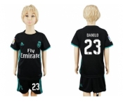 Real Madrid #23 Danilo Away Kid Soccer Club Jersey