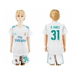 Real Madrid #31 R.Yanez White Home Kid Soccer Club Jersey