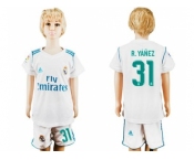 Real Madrid #31 R.Yanez White Home Kid Soccer Club Jersey