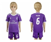 Real Madrid #6 Nacho Away Kid Soccer Club Jersey1