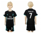 Real Madrid #7 Ronaldo Away Kid Soccer Club Jersey1