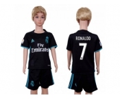 Real Madrid #7 Ronaldo Away Kid Soccer Club Jersey