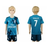 Real Madrid #7 Ronaldo Sec Away Kid Soccer Club Jersey