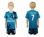 Real Madrid #7 Ronaldo Sec Away Kid Soccer Club Jersey