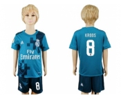 Real Madrid #8 Kroos Sec Away Kid Soccer Club Jersey