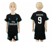 Real Madrid #9 Benzema Away Kid Soccer Club Jersey1