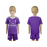 Real Madrid Blank Away Kid Soccer Club Jersey2