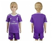 Real Madrid Blank Away Kid Soccer Club Jersey2