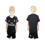 Real Madrid Blank Black Kid Soccer Club Jersey