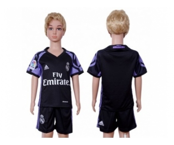 Real Madrid Blank Sec Away Kid Soccer Club Jersey1